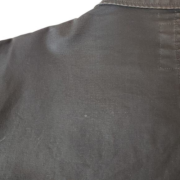 G-STAR Chore Worker Jacket Field Coat Waxed Canvas Black Men's Large - Picture 14 of 16